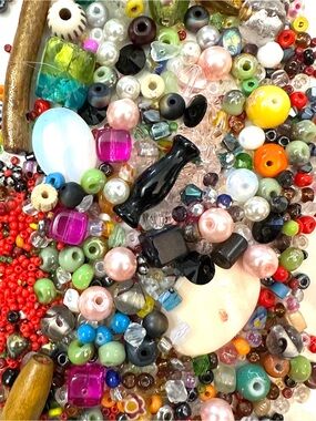 Vintage Bead Lot for Jewelry Making & Crafting - NO ACRYLIC!
